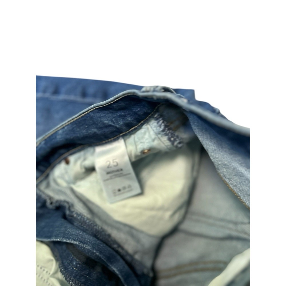 MOTHER Superior Jeans High Waisted Raw Fray Hem Study Hover 25 X 27 - Picture 13 of 15